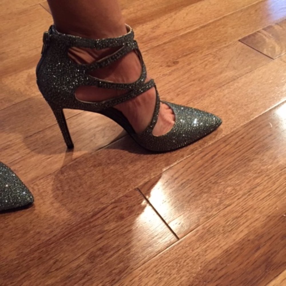 Rhinestone Stiletto Pumps, INC Kaffe, size 5.5 (run big, I am a 6).